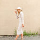 Oatmeal Rib Knit Turtleneck Dress Dresses LUSH