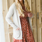 Oatmeal Soft Knit Cardigan Tops