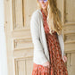 Oatmeal Soft Knit Cardigan Tops