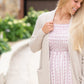 Oatmeal Waffle Knit Classic Cardigan Tops