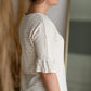 Oatmeal & White Bell Sleeve Striped Top Shirt Hailey & Co.