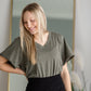 Odelle Jersey Tee Shirt Z Supply Olive / XS