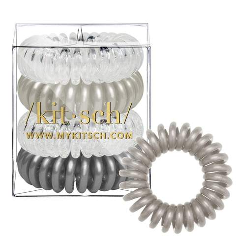 OLD LISTING - Coil Hair Tie Set - FINAL SALE Accessories Charcoal