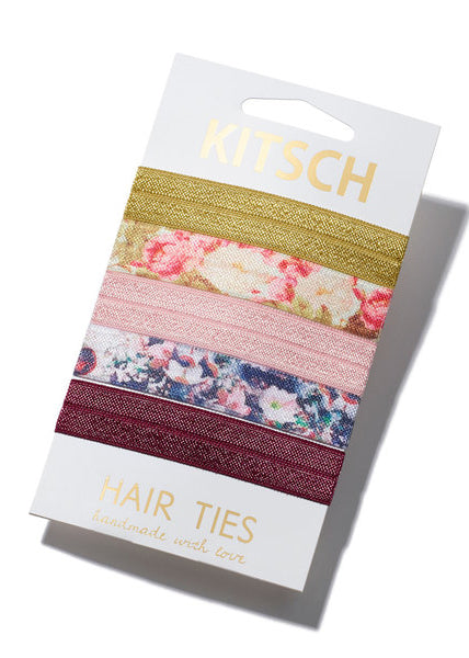 OLD LISTING - Floral Hair Tie Set Accessories