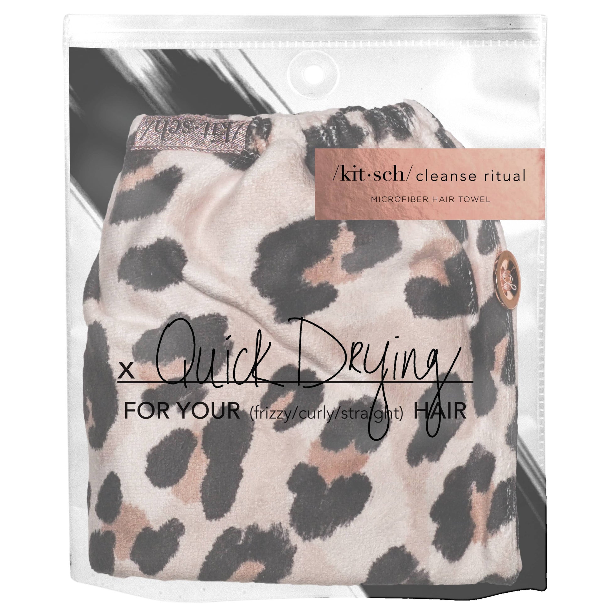OLD LISTING - Leopard  Microfiber Hair Towel Accessories