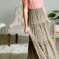Olive + Blush Floral Tiered Midi Skirt - FINAL SALE Skirts