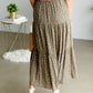 Olive + Blush Floral Tiered Midi Skirt - FINAL SALE Skirts