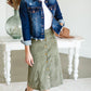 Olive Button Corduroy Midi Skirt - FINAL SALE Skirts