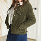 Olive Corduroy Fleece Lined Jacket - FINAL SALE Tops
