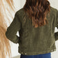 Olive Corduroy Fleece Lined Jacket - FINAL SALE Tops