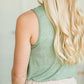 Olive Dainty Ribbed Knit Tank - FINAL SALE Tops