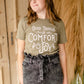 Olive Good Tidings Graphic Tee Tops Amy Anne Apparel Inc