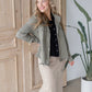 Olive Lightweight Tencel Utility Jacket Shirt Be Cool