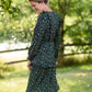 Olive Ruffle Shoulder Floral Midi Dress Dresses Hayden Los Angeles