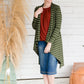 Olive Striped Drape Cardigan - FINAL SALE Layering Essentials