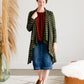 Olive Striped Drape Cardigan - FINAL SALE Layering Essentials