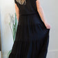 Ollie Black Dolman Crinkled Top Shirt Z Supply