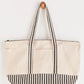 On the Go Stripe Natural Tote Accessories Z Supply