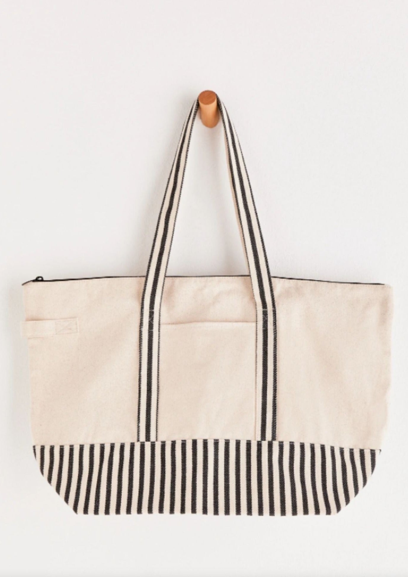 On the Go Stripe Natural Tote Accessories Z Supply