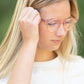 Opaque Pink Blue Light Glasses Accessories