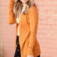Open Front Long Sleeve Knit Sweater Pocket Cardigan Tops Tea N Rose Caramel / S