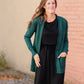 Open Front Long Sleeve Knit Sweater Pocket Cardigan Tops Tea N Rose