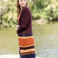 Open Front Long Striped Cardigan Layering Essentials
