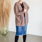 Open Front Loose Knit Long Sleeve Cardigan Tops Staccato