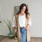 Open Front Sweater Vest with Pockets Shirt Entro