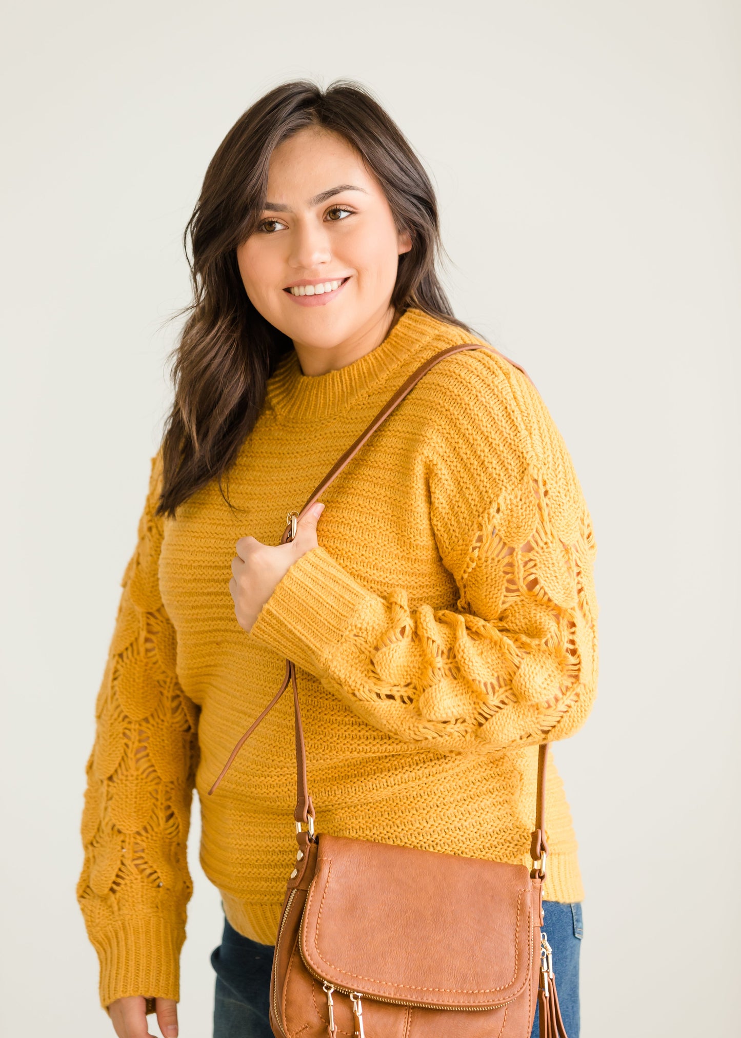 Open Weave Cable Knit Sweater - FINAL SALE Layering Essentials