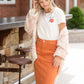 Orange Square Patch Pocket Midi Skirt - FINAL SALE Skirts