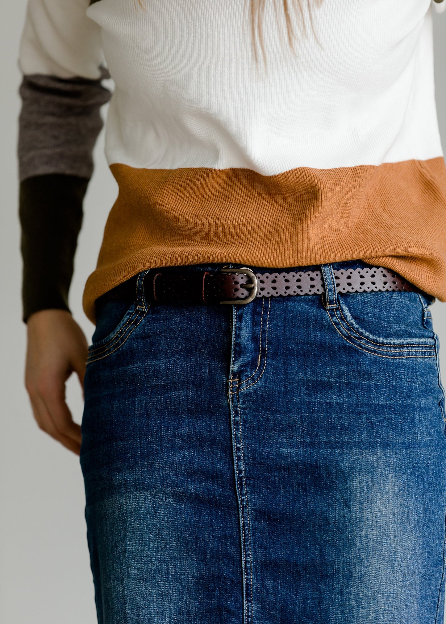 Ornate Leather Belt - FINAL SALE Accessories