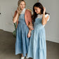 Overall Ruffled Maxi Dress Dresses Polagram & BaeVely