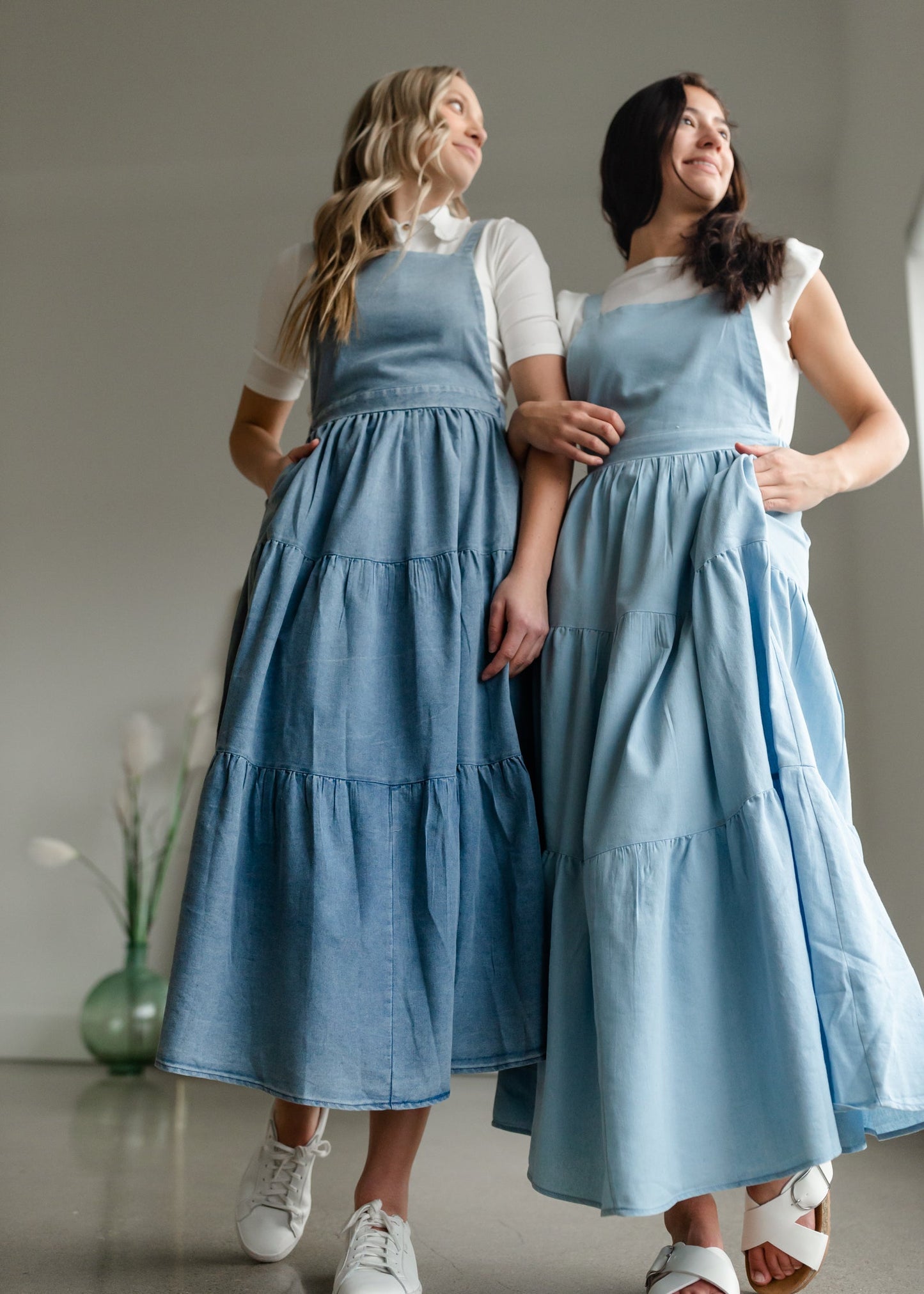 Overall Ruffled Maxi Dress Dresses Polagram & BaeVely