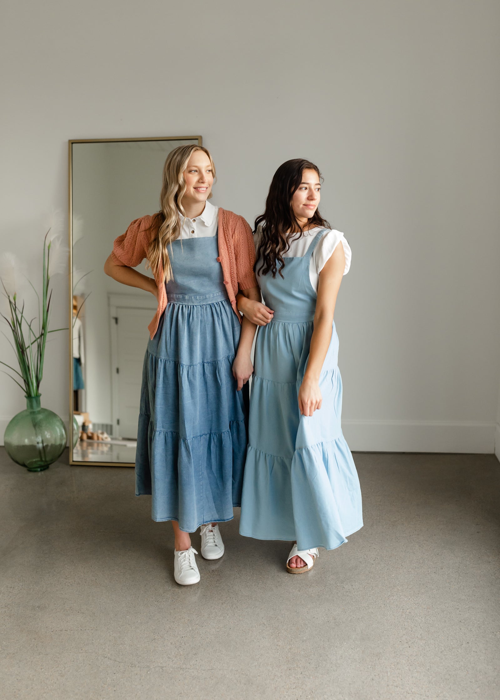 Overall Ruffled Maxi Dress Dresses Polagram & BaeVely