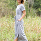 Overlap Solid Skirt Dress - FINAL SALE Dresses