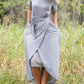 Overlap Solid Skirt Dress - FINAL SALE Dresses