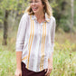 Oversize Stripe Blouse - FINAL SALE Tops