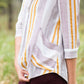 Oversize Stripe Blouse - FINAL SALE Tops