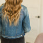 Oversized  Distressed Denim Jacket - FINAL SALE Tops