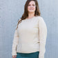 Oversized Knit Detail Sweater Tops