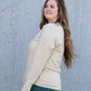 Oversized Knit Detail Sweater Tops