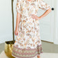 Paisley Print Cream Midi Dress - FINAL SALE Dresses