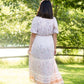 Paisley Print Square Neck Maxi Dress Dresses Polagram + BaeVely