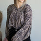 Paisley Print Surplice Puff Sleeve Top Tops Hayden