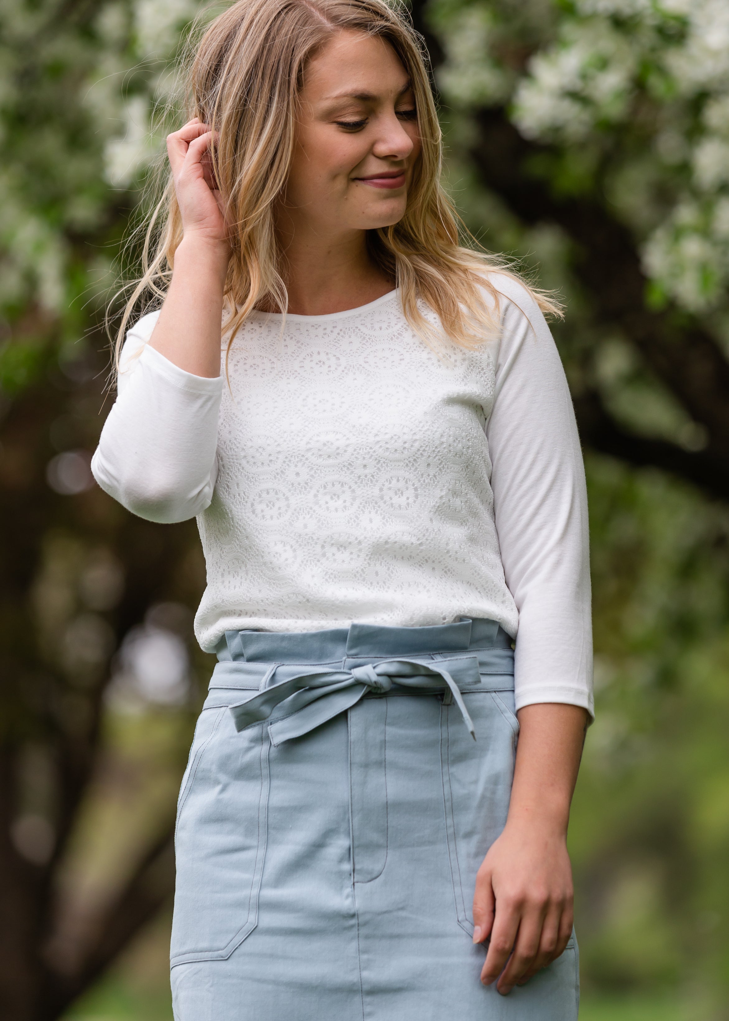 Paper bag hotsell tie skirt