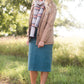 Pastel Plaid Orange Scarf