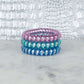 Pink, mint and blue pastel coil and creaseless hair ties