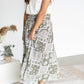 Patchwork Print Maxi Skirt Skirts