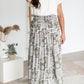 Patchwork Print Maxi Skirt Skirts